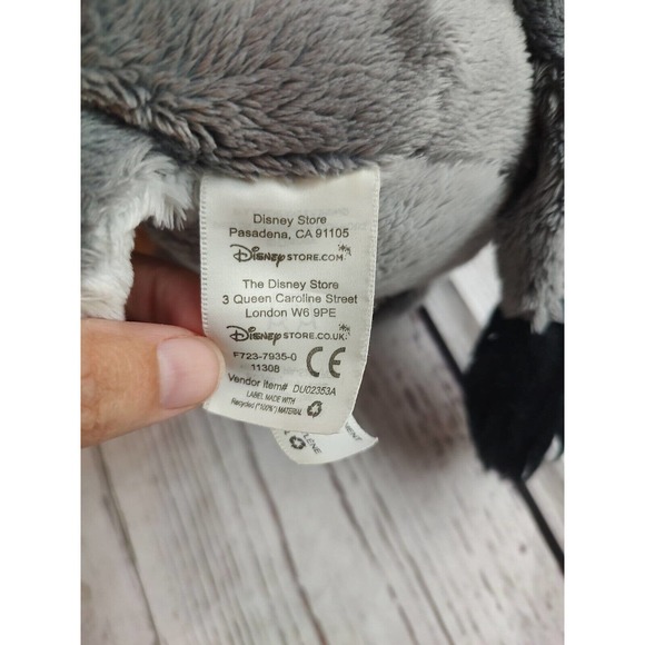 Disney Store Authentic EEYORE Plush Detachable Tail 10" Stuffed Winnie the Pooh - Picture 8 of 9